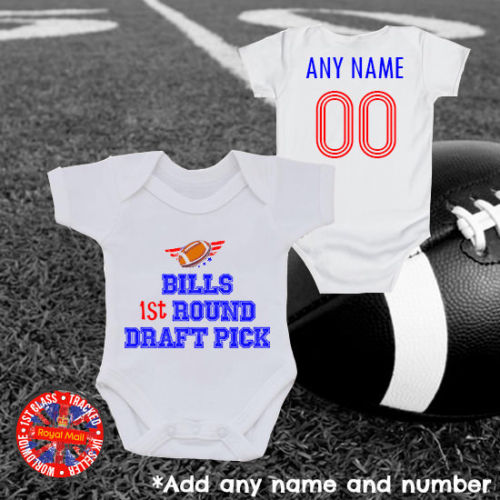 Bills 1st Round Draft Pick Personalised Bodysuit