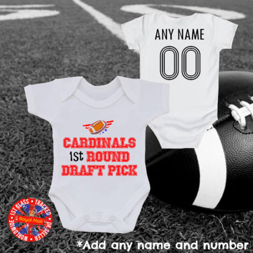 Cardinals 1st Round Draft Pick Personalised Bodysuit