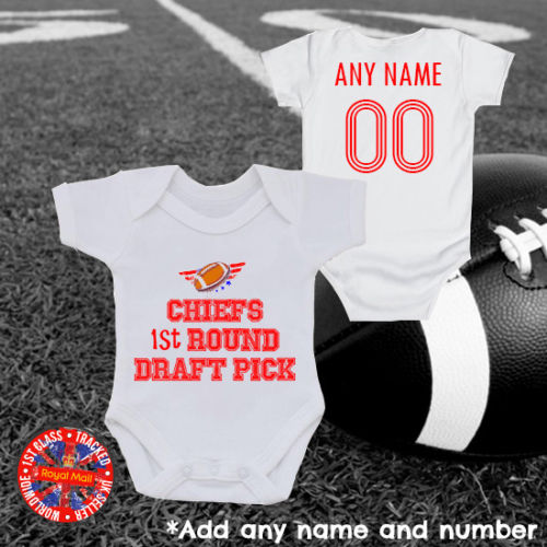 Chiefs 1st Round Draft Pick Personalised Bodysuit