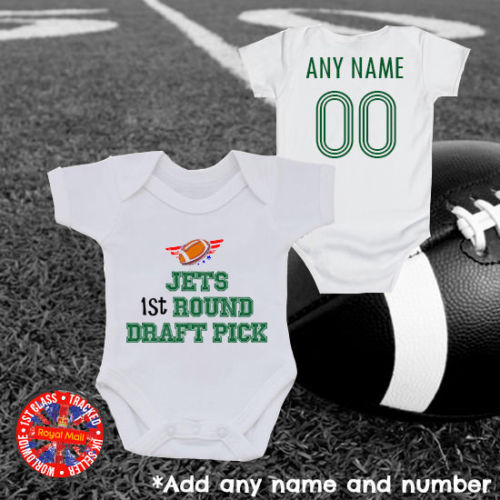 Jets 1st Round Draft Pick Personalised Bodysuit