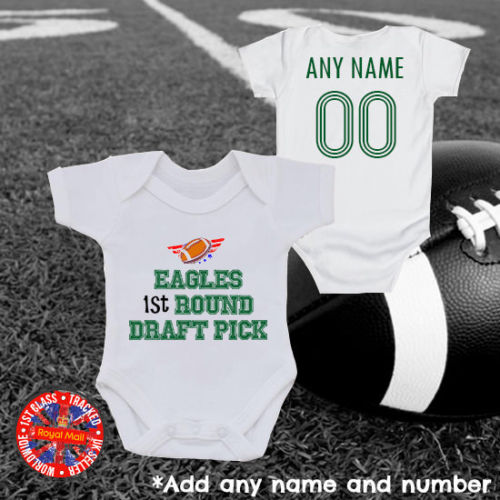 Eagles 1st Round Draft Pick Personalised Bodysuit