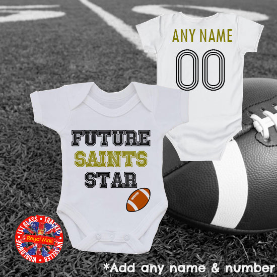 Future Saints Star Personalised Bodysuit