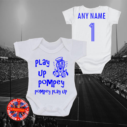 Play Up Pompey Personalised Bodysuit