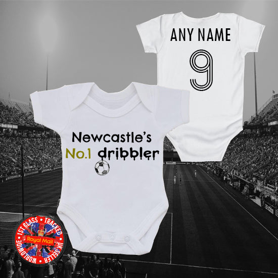 Newcastle's No.1 Dribbler Personalised Bodysuit