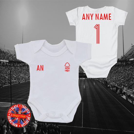 Nottingham Forest Personalised Bodysuit