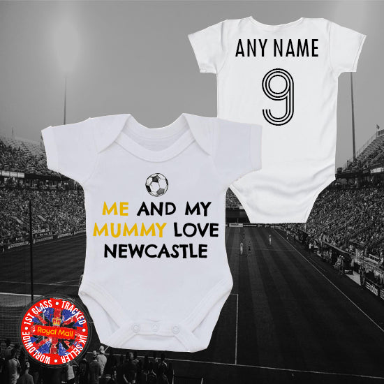 Me & My Mummy Love Newcastle Personalised Bodysuit