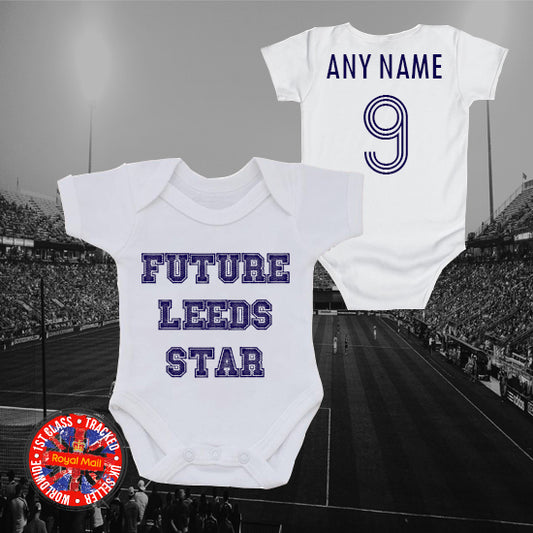 Future Leeds Star Personalised Bodysuit