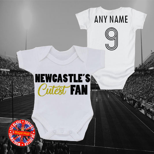 Newcastle's Cutest Fan Personalised Bodysuit