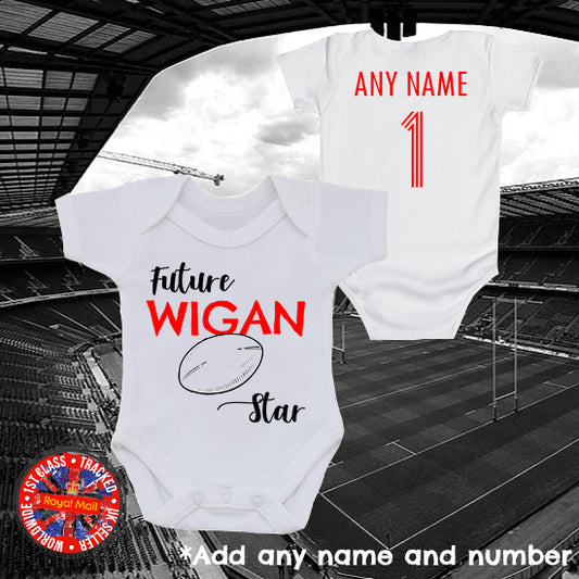 Future Wigan Star Personalised Bodysuit