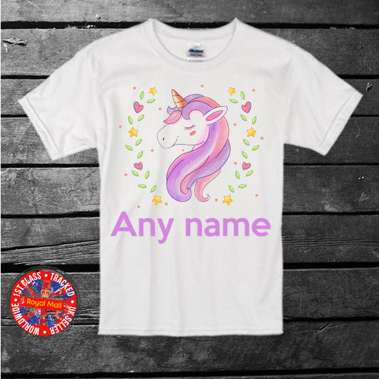 Unicorn Personalised Kids T-shirt