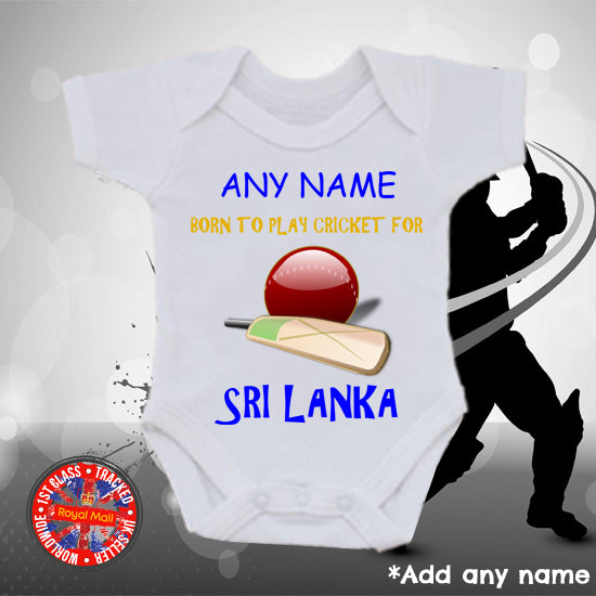 Born to play for Sri Lanka Personalised Bodysuit