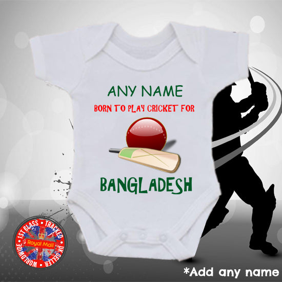 Born to play for Bangladesh Personalised Bodysuit