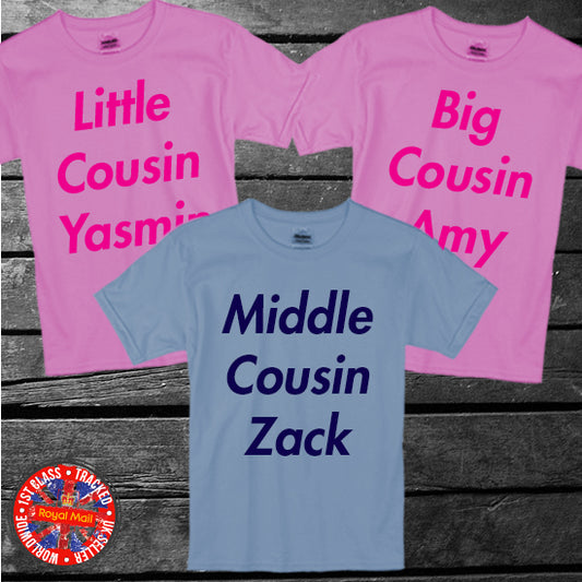 Personalised Cousin Matching Kids Set