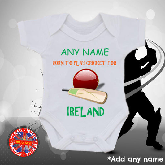 Born to play for Ireland Personalised Bodysuit