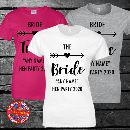 Bride Tribe Personalised Matching T-shirts