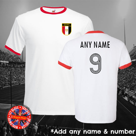 Egypt Personalised Football Ringer T-shirt