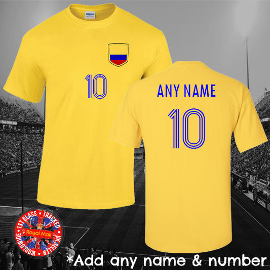 Colombia Personalised Football T-shirt