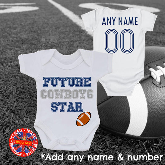 Future Cowboys Star Personalised Bodysuit