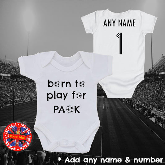 Born To Play For PAOK Personalised Bodysuit