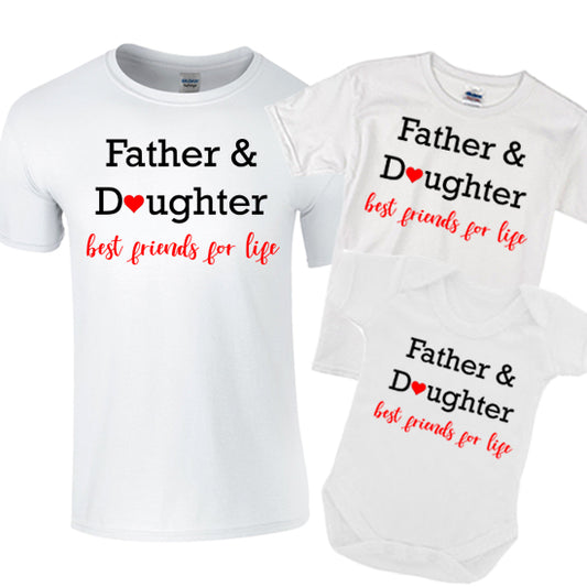 Daddy & Daughter Best Friends Matching T-shirts