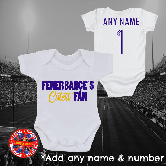 Fenerbahçe's Cutest Fan Personalised Bodysuit