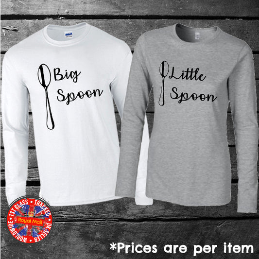 Big Spoon Little Spoon Matching Long Sleeve T-shirt