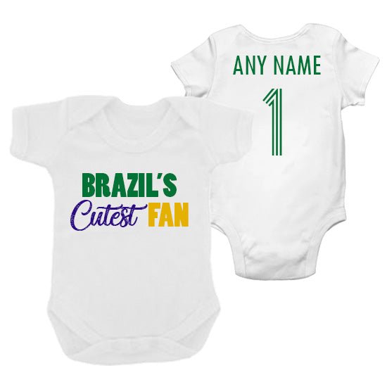 Brazil's Cutest Fan Personalised Bodysuit