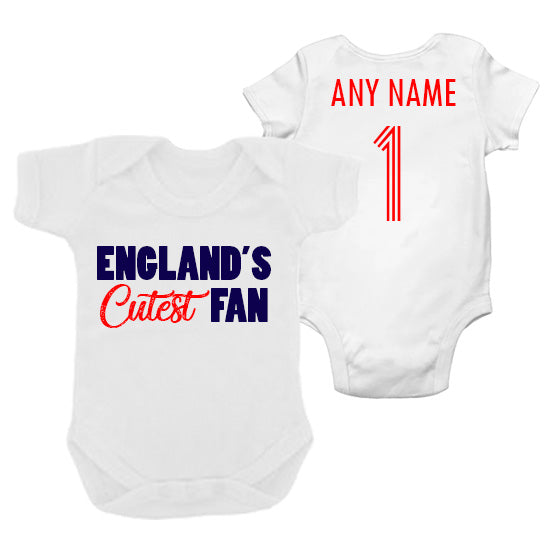 England's Cutest Fan Personalised Bodysuit