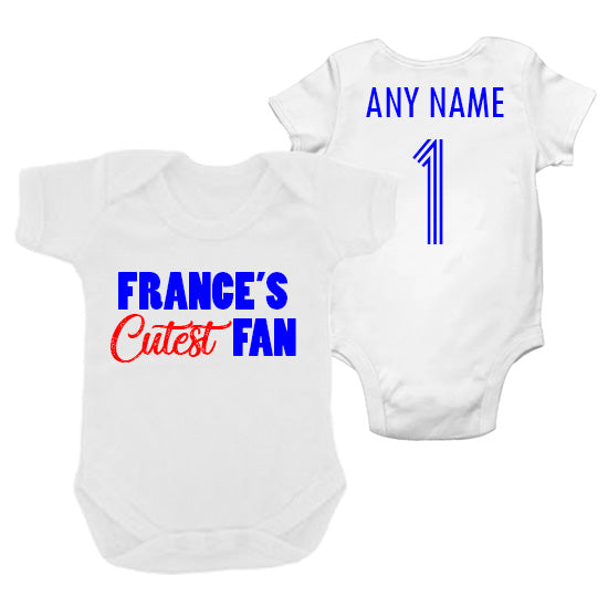 France's Cutest Fan Personalised Bodysuit