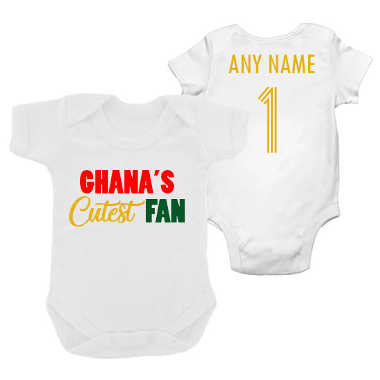 Ghana's Cutest Fan Personalised Bodysuit