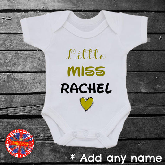 Little Miss Personalised Bodysuit