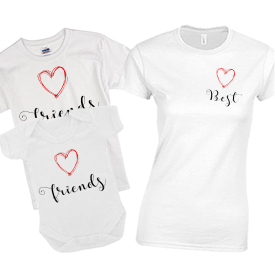 Best Friends Matching T-shirt Set