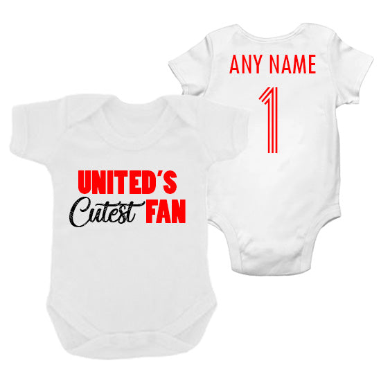 United's Cutest Fan Personalised Bodysuit