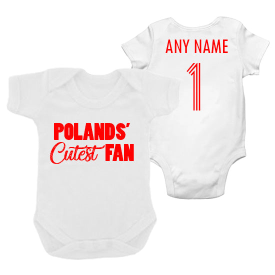 Poland's Cutest Fan Personalised Bodysuit