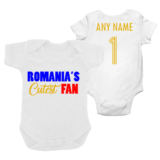 Romania's Cutest Fan Personalised Bodysuit