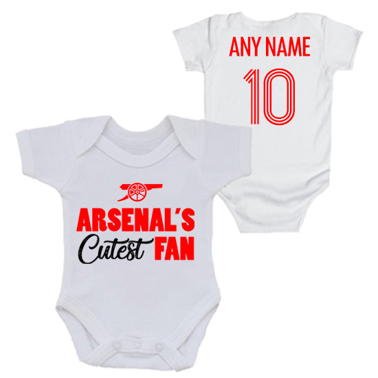 Arsenal's Cutest Fan Personalised Bodysuit