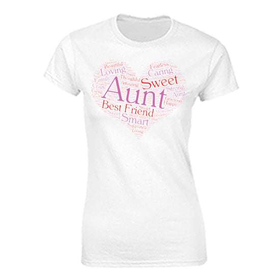 Aunt Word Art T-shirt