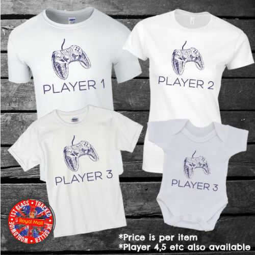 Player Control Matching Family T-shirts