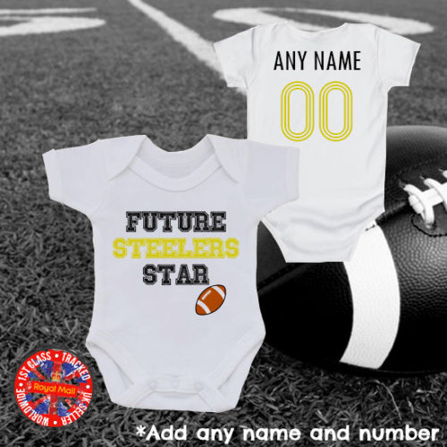 Future Steelers Star Personalised Bodysuit