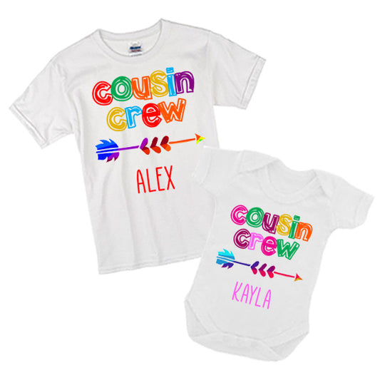 Cousin Crew Personalised Matching T-shirt Set