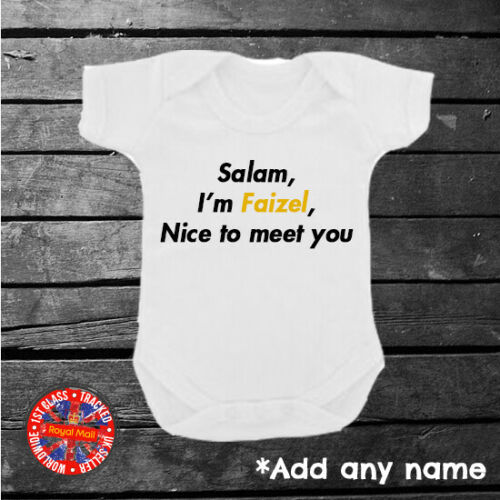 "Salam. I'm..." Personalised Bodysuit