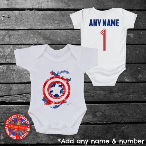 Captain America Personalised Bodysuit