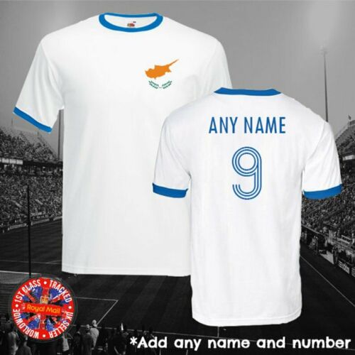 Cyprus Personalised Football Ringer T-shirt