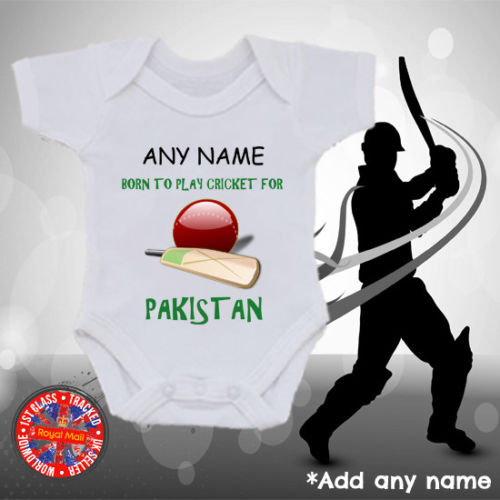 Born to play for Pakistan Personalised Bodysuit