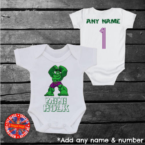 Mini Hulk Personalised Bodysuit