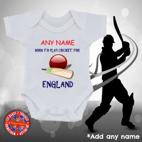 Born to play for England Personalised Bodysuit