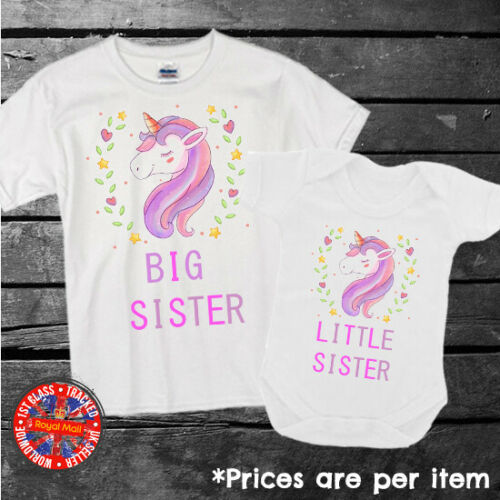 Unicorn Matching T-shirt Siblings Set