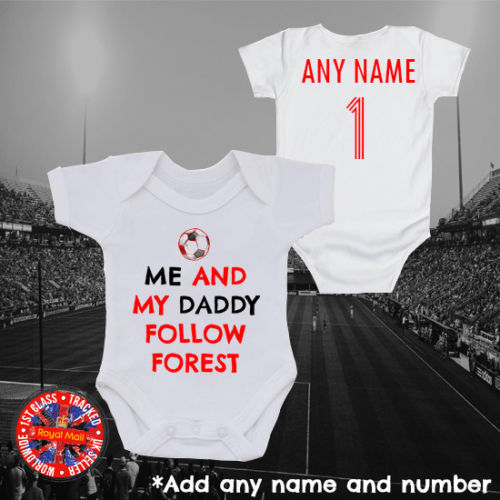 Me & My Daddy Follow Forest Personalised Bodysuit