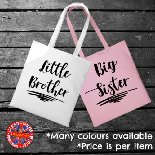 Brother Sister Siblings Reusable Cotton Shopping Tote Bag