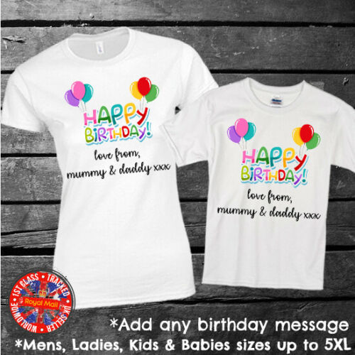 Happy Birthday Personalised T-shirt Gift